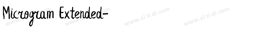 Microgram Extended字体转换